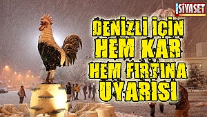 Hem kar hem fırtına uyarısı