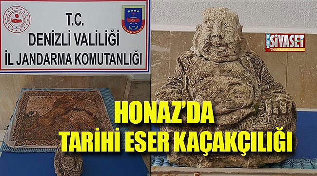Honaz'da tarihi eser kaçakçılığı