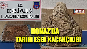 Honaz'da tarihi eser kaçakçılığı