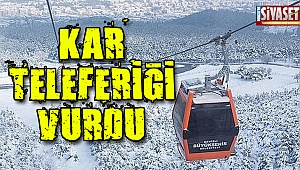 Kar teleferiği vurdu