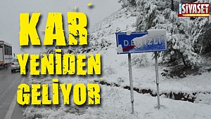 Kar yeniden geliyor