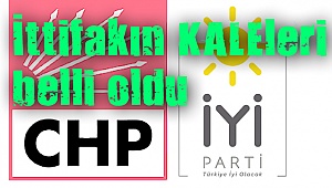 Millet ittifakının KALEleri belli oldu