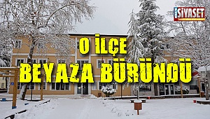 O ilçe beyaza büründü