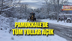 Pamukkale'de tüm yollar açık