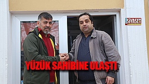 Yüzük sahibine ulaştı