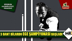 3 Bant Bilardo Ege Şampiyonası başladı