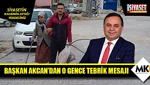 Başkan Akcan'dan o gence tebrik mesajı