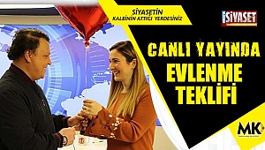 Canlı yayında evlenme teklifi