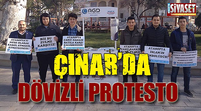 Çınar’da dövizli protesto