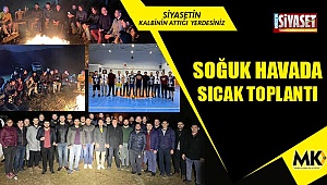 Genç işadamları kamp ateşinde toplantı yaptı 