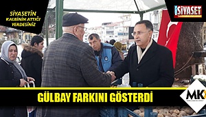 Gülbay farkını gösterdi