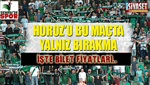 Horoz'u bu maçta yalnız bırakma