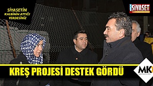 Kreş projesi destek gördü