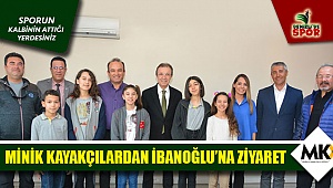 Minik kayakçılardan İbanoğlu'na ziyaret