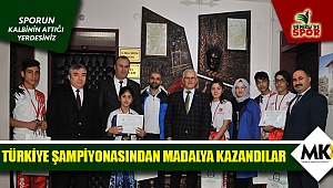 Türkiye şampiyonasından madalya kazandılar
