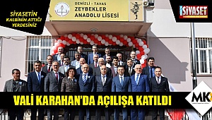 Vali Karahan'da açılışa katıldı