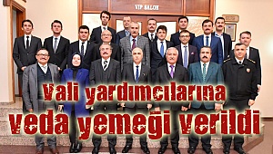 Vali yardımcılarına veda yemeği