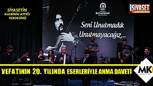 Vefatının 20. yılında eserleriyle anıldı