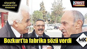Bozkurt’a makarna fabrikası sözü verdi