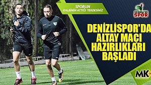 Denizlispor'da Altay maçı hazırlıkları başladı
