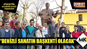 Güleç: Denizli sanatın başkenti olacak