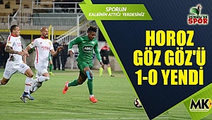 Horoz göz göz'ü 1-0 yendi