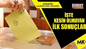 İşte ilk sonuçlar