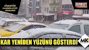 Kar yeniden yüzünü gösterdi