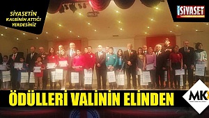 Ödülleri Valinin elinden 
