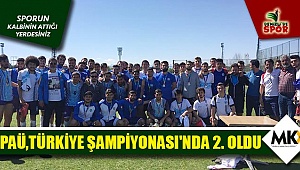 PAÜ,Türkiye Şampiyonası'nda 2. oldu