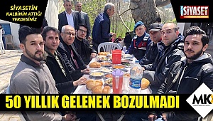 50 yıllık gelenek bozulmadı