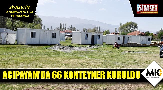 Acıpayam'da 66 konteyner kuruldu