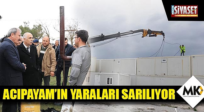 Acıpayam'ın yaraları sarılıyor