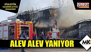 Alev alev yanıyor