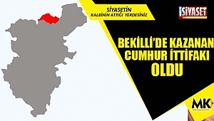  Bekilli'de kazanan cumhur ittifakı oldu