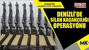Denizli'de silah kaçakçılığı operasyonu