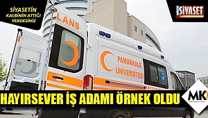 Hayırsever iş adamı örnek oldu
