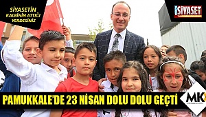 Pamukkaleli çocuklar eğlenceye doydu