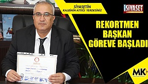 Rekortmen başkan göreve başladı