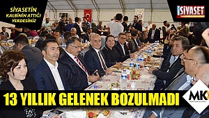 13 yıllık gelenek bozulmadı