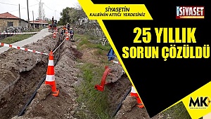 25 yıllık sorun çözüldü