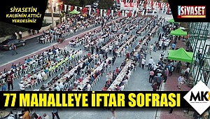 77 mahalleye iftar sofrası