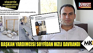 Başkan Yardımcısı sosyal medya üzerinden sorunu çözdü