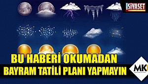Bayramda hava nasıl olacak ?