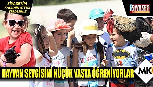 Hayvan sevgisini küçük yaşta öğreniyorlar