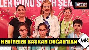 Hediyeler başkan Doğan'dan