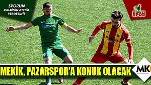 Mekik, Pazarspor'a konuk olacak