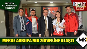 Merve Avrupa'nın zirvesine ulaştı