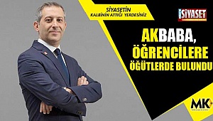 Akbaba, öğrencilere öğütlerde bulundu