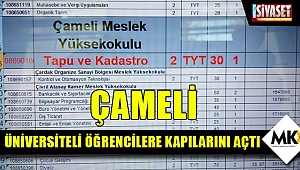 Çameli üniversiteli öğrencilere kapılarını açtı